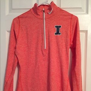 NWT Nike Illinois dri-fit quarter zip. Size S